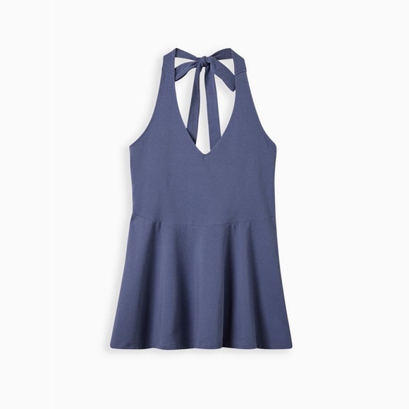 Torrid Foxy Halter Neck Peplum Top - Picture 4 of 5